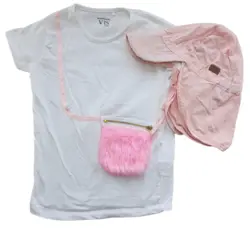 Melton sommerhat + en VRS T-shirt str. 98-104