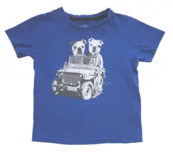 VRS blå kortærmet T-shirt str. 110-116