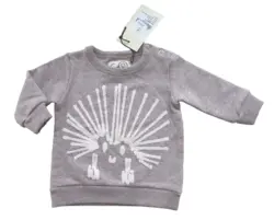 Ny Gro rosa-grå langærmet sweatshirt str. 62