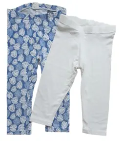 Next hvide leggings og H&M blå leggings str. 80