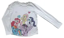 H&M hvid langærmet T-shirt str. 110-116