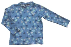 Hummel blågrå langærmet UV-bluse str. 86