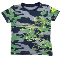 Name it lysegrå kamuflage T-shirt str. 92