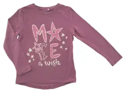 Name it mørk rosa langærmet bluse str. 116