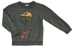OVS mørkegrøn langærmet sweatshirt str. 110