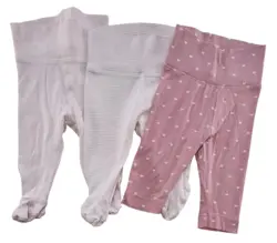 H&M tre par rosa babybukser str. 62