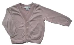 MP rosa finstrikket cardigan str.70