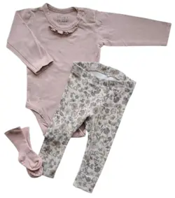 Hust and Claire rosa body og Name it leggings str. 62