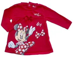 Disneyland rød langærmet kjole str. 68