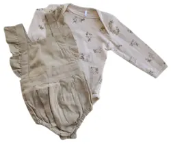 VRS beige smæk-bloomers og en body str. 68