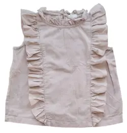 Pomp de lux rosa ærmeløs sommerbluse str. 92