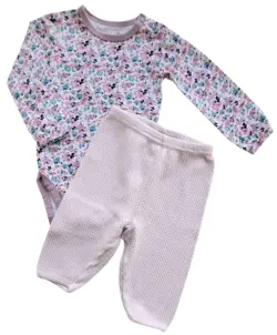 H&M rosa bukser og Mini Mow body str. 62-68