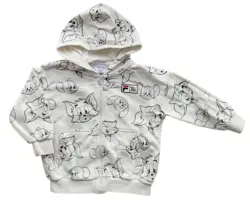 Fila Tom & Jerry råhvid sweatshirt str. 98-104