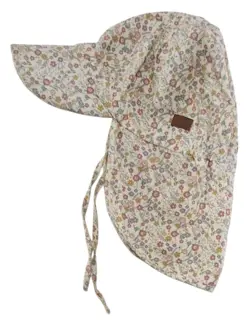 Melton lysegul småblomstret sommerhat str. 55 cm