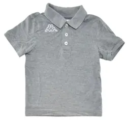 Kappa lysegrå kortærmet polo bluse str. 116