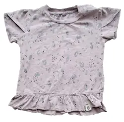 Papfar lyslilla kortærmet bluse str. 86