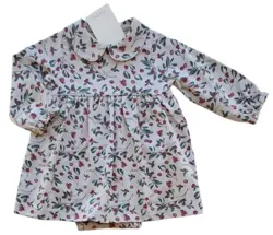 Ny Fixoni beige langærmet kjole-body str. 62