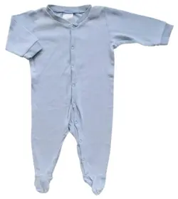 H&M lyseblå langærmet natdragt str. 68
