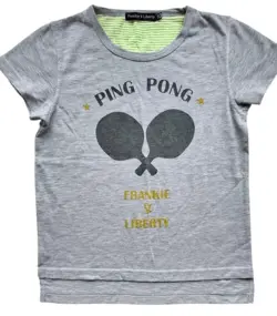 Frankie & Liberty lysegrå kortærmet T-shirt str. 10