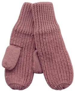 H&M mørk rosa uld vanter str. 98-104