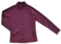 Haglöfs bordeauxrød fleecetrøje str.146