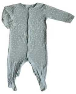 Next baby lysegrøn langærmet natdragt str. 68