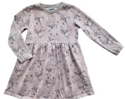 Guppy rosa langærmet sweat kjole str. 110