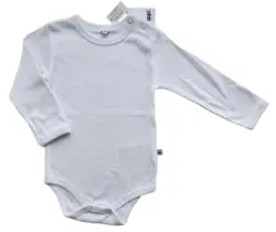 Ny Pippi hvid langærmet body