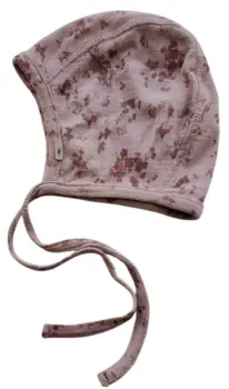 Wheat rosa tynd blomstret uld hjelm str. 3-9 mdr