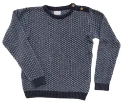 Friends gråmønstret uld trøje str. 128