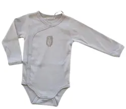 Ny Fixoni beige langærmet slå-om body