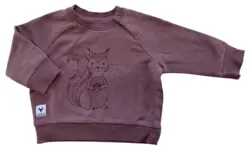 Impala rødlilla langærmet sweatshirt str. 74