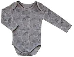 Petit rosa-beige langærmet body str. 80