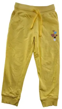 Pink & Blue varm gule sweatpants str. 5-6