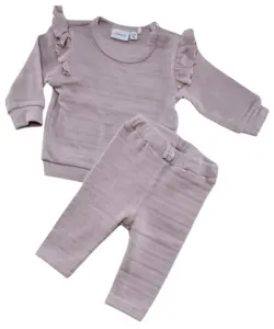 Name it rosa sweatshirt og bukser sæt str. 56