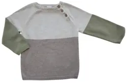 H&M lysebrun finstrikket langærmet trøje str. 86