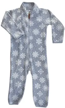 H&M lysegrå fleece heldragt str. 92