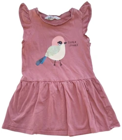 H&M ærmeløs mørk rosa sommerkjole str. 92