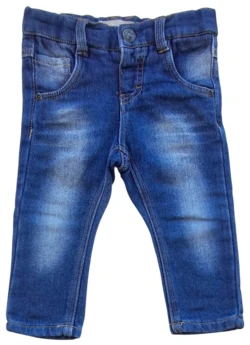Name it blå elastiske denim bukser str. 80