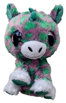 Lumo Stars lilla og grøn krammebamse 15 cm