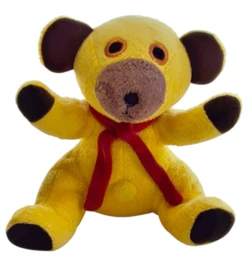 DR Krea gul siddende Bamse str. 15 cm