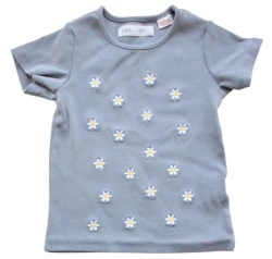 Zara grå kortærmet rib T-shirt str. 110
