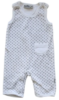 Be Kids hvid velour heldragt str. 50