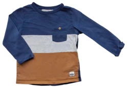 H&M mørkeblå langærmet bluse str. 98-104