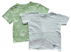 VRS og Lupilu to grønne kortærmede T-shirts str. 110