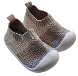 Nye Pompons beige, lysebrun strømpesko