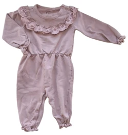 VRS pudderfarvet sweat heldragt str. 74