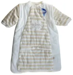 Ny Noukie's råhvid/beige blød velour sovepose
