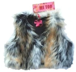 Ny Me Too langhåret imiteret pels vest str. 86