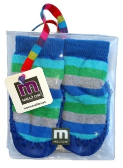 Melton blåstribede moccasiner